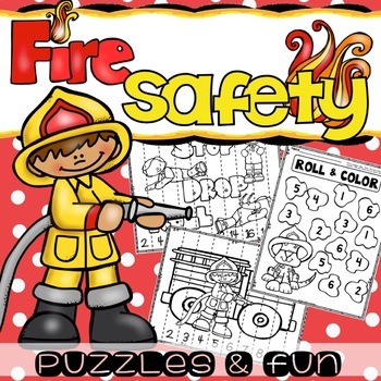 Preview of Fire Safety Prevention Week Math Games Dollar Deals