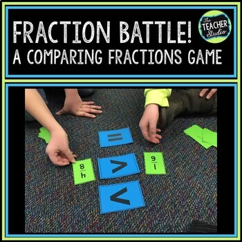 Preview of Comparing Fractions and Fraction Sequencing Game: "Fraction Battle"