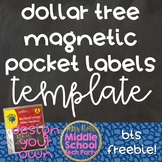 Dollar Tree Magnetic Pocket Labels Template