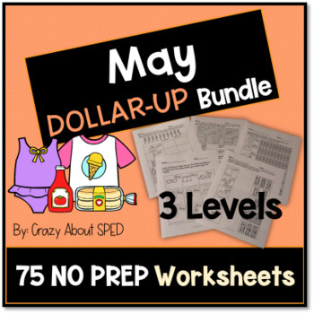 Preview of Dollar-Up Bundle May- Life Skills Money Math for Special Education