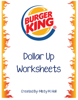 Preview of Dollar Up @ Burger King (Menu Math)