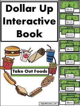 Preview of Dollar Up Interactive Book (Take out foods)