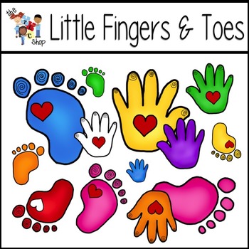 Preview of TLC Shop Clip Art: 10 Little Fingers and Toes