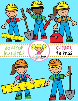Preview of Dollipop Builders {Kids Clipart}