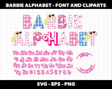 Dolly Font Svg Png Logo Cliparts Alphabet Letters Doll Gir