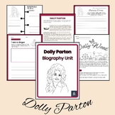 Dolly Parton Biography Unit Multi Subject Social Studies F