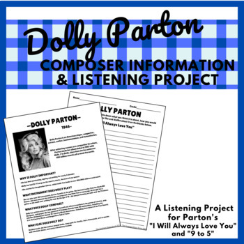 Preview of Dolly Parton- Composer Information & Listening Project
