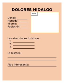 Preview of Dolores Hidalgo Assignment