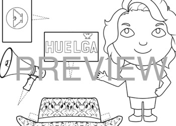 Preview of Dolores Huerta Paper Doll