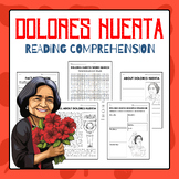 Dolores Huerta - Reading Comprehension Pack | Women's Hist