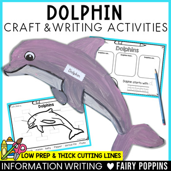 Dolphin Craft | Ocean Animal Craft & Activities by Fairy Poppins