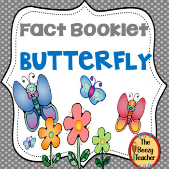 Preview of Butterfly Fact Booklet | Nonfiction | Comprehension | Craft