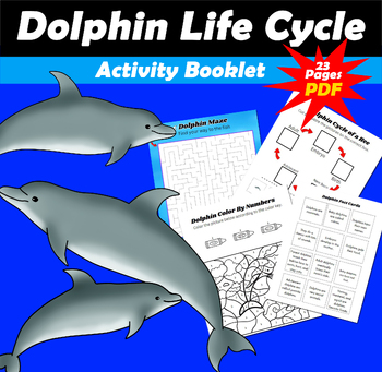 Preview of Dolphin Life Cycle Activity Book PDF