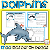 Dolphin Research Freebie: Informational Reading and Writing Pages