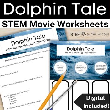 Preview of Dolphin Tale Movie Guide for STEM and Engineering Design Process Activities