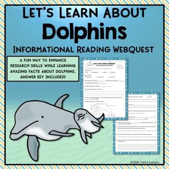 Preview of Dolphins Webquest Reading Worksheets Internet Scavenger Hunt Activity