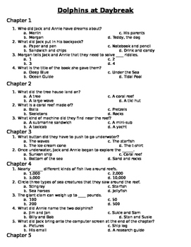 Dolphins At Daybreak Comprehension Questions By Kelley S Kreations