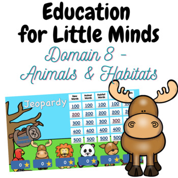 Preview of Domain 8 Animals & Habitats  - CKLA - Listening & Learning Jeopardy Game