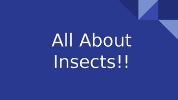 Preview of Domain 8 Lesson 1 Insects