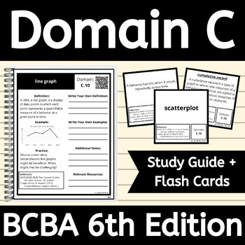 Preview of Domain C 6th Edition Test Content Outline BCBA Exam Prep Measurement Study Guide