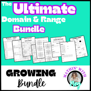 Preview of Determining the Domain and Range Bundle | Algebra 1 | TEKS A.2A & A.6A