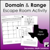 Domain & Range Escape Room Activity