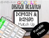 Domain & Range - Google Slide Digital Match Up