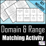 Domain and Range Matching Activity