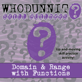 Domain & Range with Functions Whodunnit Activity - Printab