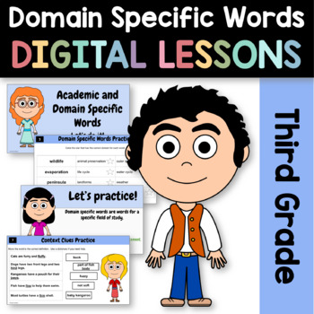 Preview of Domain Specific Words Context Clues Informational Texts 3rd Grade Google Slides