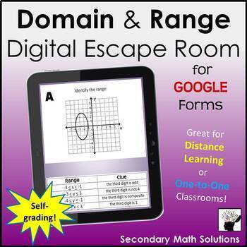 Puzzle 3 domain and range digital escape 