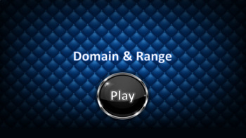 Preview of Domain and Range Digital Game