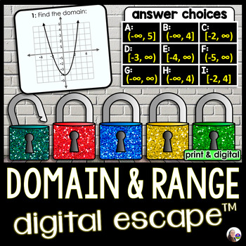 domain and range puzzle, please I need D, E, and J. ​ 