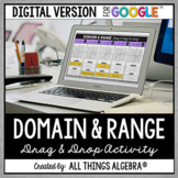 Domain and Range (from a graph) Drag & Drop: DIGITAL VERSI
