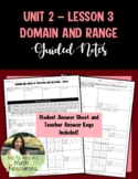 Domain and Range - Guided Notes (Algebra 1)