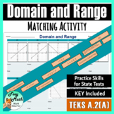 Domain and Range Matching Activity - Physical Card Sort + 