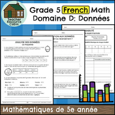 Domaine D: Données (Grade 5 Ontario FRENCH Math)