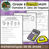 Domaine E: Sens de l'espace (Grade 6 Ontario FRENCH Math)