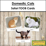 Domestic Cats Safari TOOB Cards - Montessori