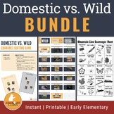 Domestic vs. Wild Game & Activity Nature BUNDLE