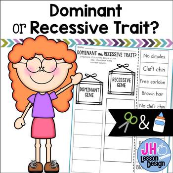 Preview of Dominant or Recessive Trait? Cut and Paste Sorting Activity
