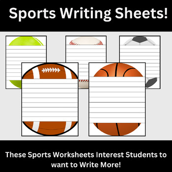 Preview of Dominate the Field with our Premium Blank Sports Writing Paper