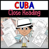Cuba Close Reading Comprehension Passages and Country Study