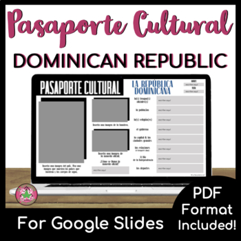 Preview of Dominican Republic Country Study and Research | Pasaporte Cultural