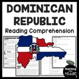 Dominican Republic Reading Comprehension Worksheet North A