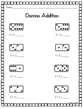 Domino Addition {FREEBIE} by Teacher's Cabinet | TpT