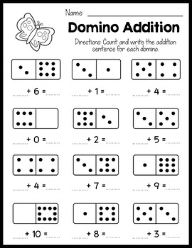 Domino Addition Practice Up To 10 | Number Sentences - Free by ...
