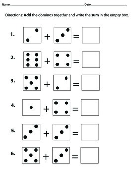 Domino Addition to 12 by Excited about Elementary | TpT