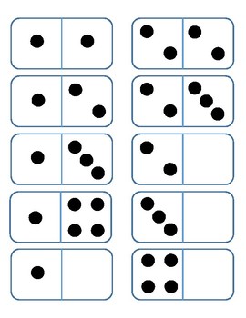 Domino Cards 0 to 5 sample by TX Math-Mania | Teachers Pay Teachers