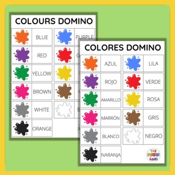 A1 Dominó: Los colores en inglés (professor feito)